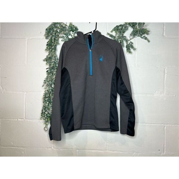 Men’s spyder long sleeve 3/4 zip up - Picture 1 of 5